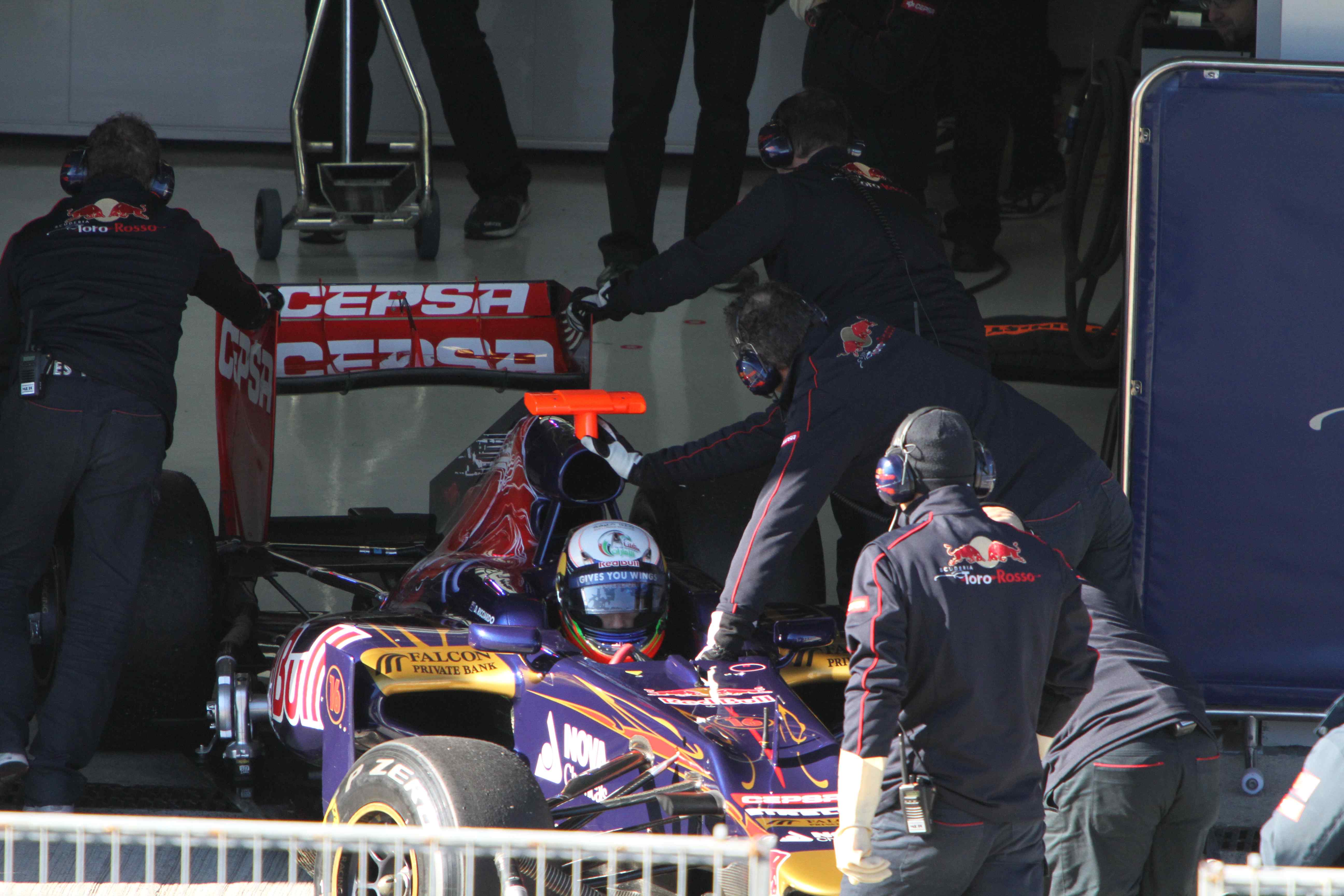 Verstappen pitbox